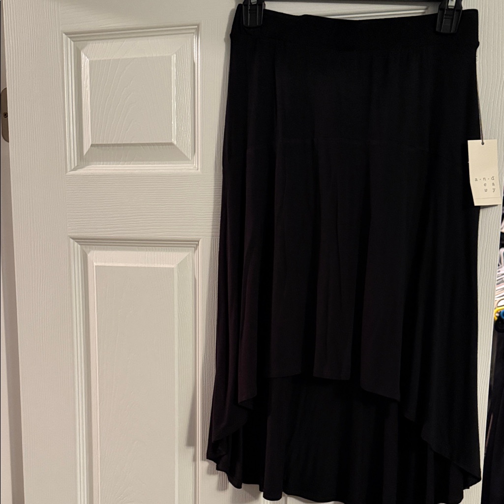 Black High Low Skirt